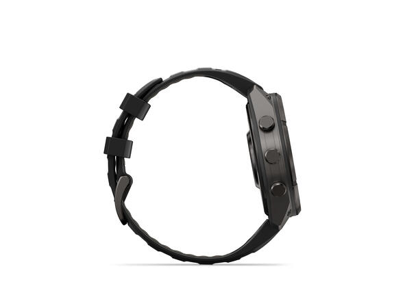 Garmin fenix 9 Pro inReach 47mm Karbongrå DLC-titan - sort/steingrå 