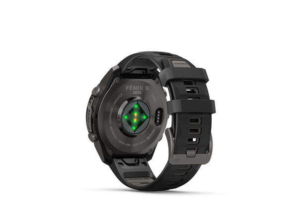 Garmin fenix 9 Pro inReach 47mm Karbongrå DLC-titan - sort/steingrå 