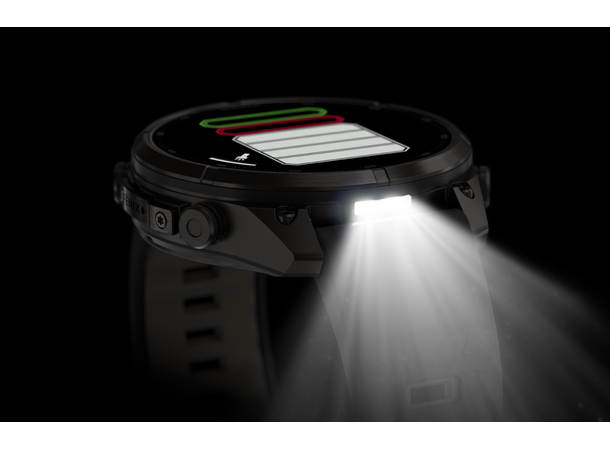 Garmin fenix 9 Pro inReach 47mm Karbongrå DLC-titan - sort/steingrå 