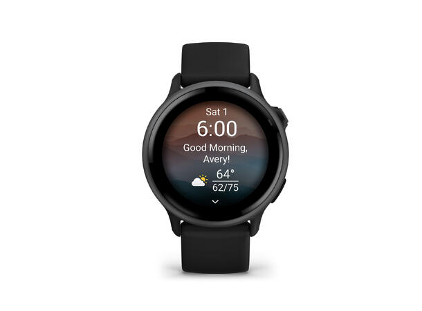 Garmin vivoactive 6 Skifergrå med sort rem 