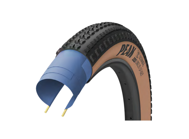 Goodyear Peak Ultimate TC MTB Dekk 29x2.25, Sort/Brun, Tubeless Complete 