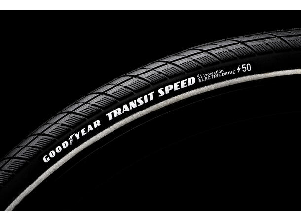 Goodyear Transit Speed 40 mm, Sort/Refleks, Urban 