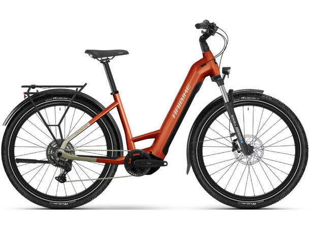 Haibike Trekking 4 Mono 27.5'',Orange/Silver, L 