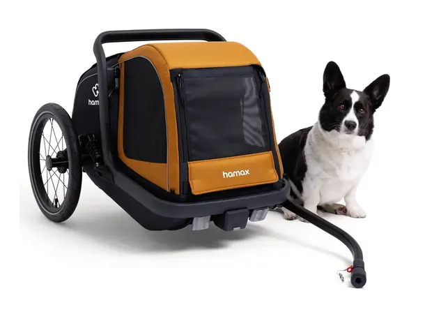 Hamax Milou Hundevogn Small, Gul/Sort 
