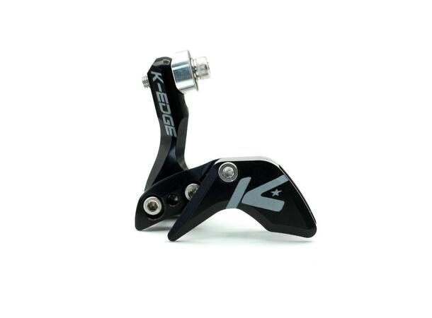 K-Edge Road 1x Race Kjedefører Sort, 38-54T, braze-on, 61gr 