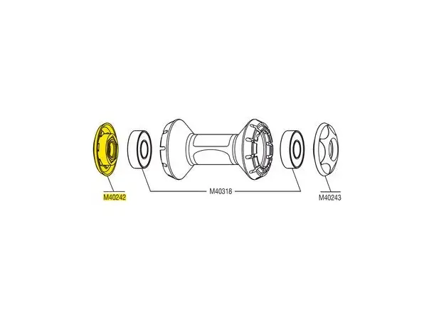 Mavic navkopp og justeringsmutter M40242 