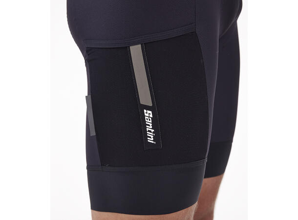 Santini Gravel Sykkelshorts, Sort Sort str. S 