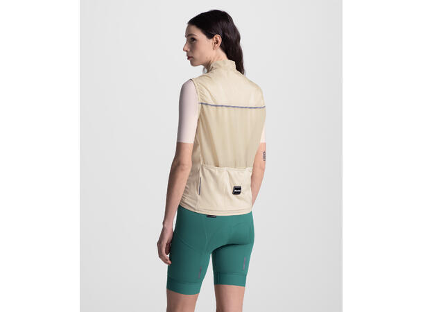 Santini RTR Vindtett vest Cappuccino str. 2XS 