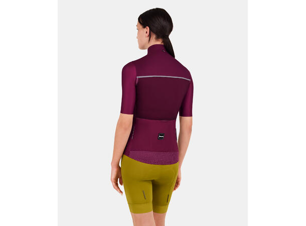 Santini RTR Vindtett vest, Burgunder Bugunder str. S 