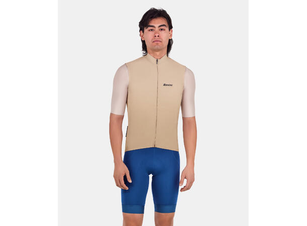 Santini RTR Vindtett vest, Cappuccino Cappuccino str. S 