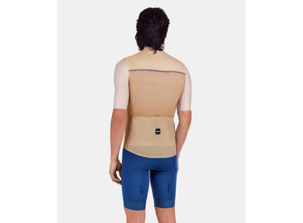 Santini RTR Vindtett vest, Cappuccino Cappuccino str. S 