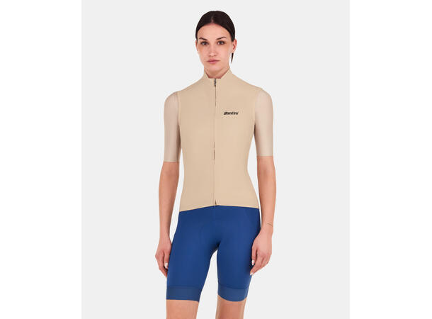 Santini RTR Vindtett vest, Cappuccino Cappuccino str. S 