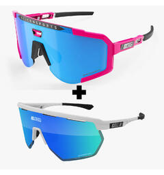 Scicon Aeroscope + Aerowing Solbriller Pink Fluo + White Gloss