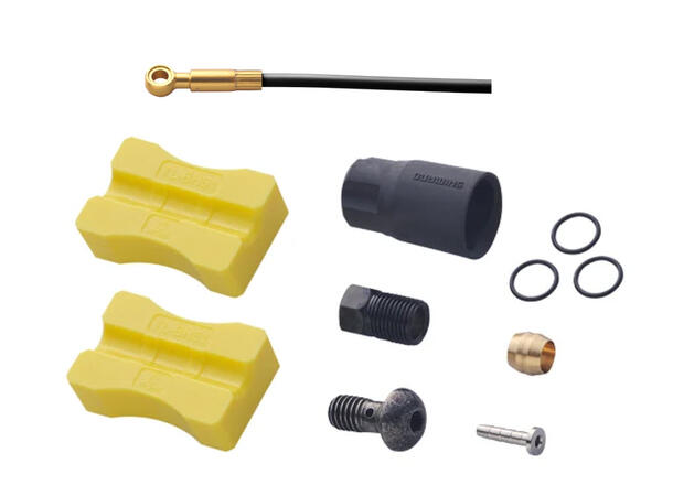 Shimano SM-BH90-SBLS Disc Bremseslange 1700mm, Rett/Banjo, Sort 