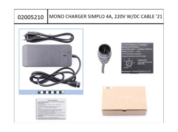 Simplo Batterilader 630Wh/720Wh Haibike og Winora med 180° plug 