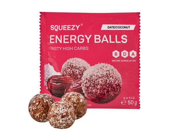 Squeezy Energy Balls Dadler/Kokosnøtt - 5 x 10g 