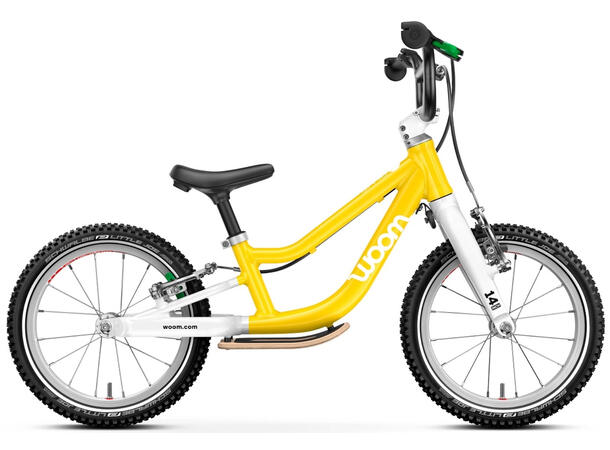 Woom Go 1 Plus 14" Barnesykkel Gul 