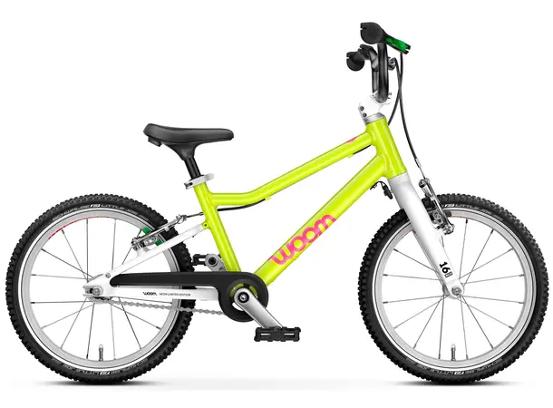 Woom Go 3 16" Barnesykkel LTD - Neon Lime 