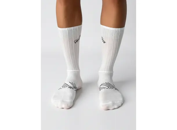 veloToze Aero Pro Aerosokker Hvit S-M 