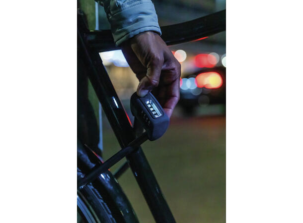 Abus 6000 Bordo Combo LED Foldelås Kode, Level 10, 90cm, Lys 
