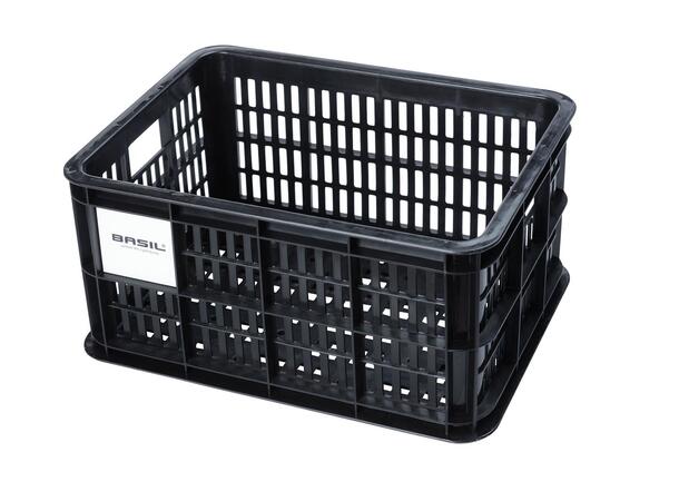 Basil Crate Medium Kasse 29,5L, Kompatibelt med MIK festesystem 