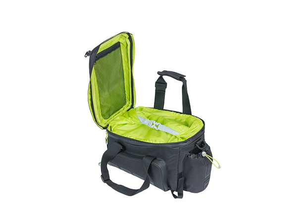 Basil Miles XL P MIK Bagasjebrett Veske Sort, 9-36L, Vanntett (IPX3), ink MIK pl 