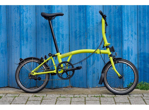 Brompton H2L Sammenleggbar sykkel 2 gir, 11.35kg, Yuzu Lime 