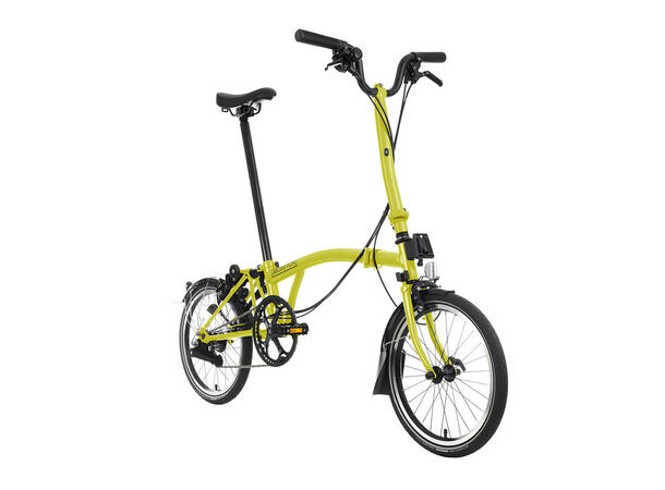 Brompton H2L Sammenleggbar sykkel 2 gir, 11.35kg, Yuzu Lime 