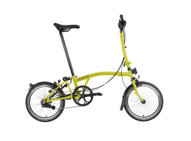 Brompton H2L Sammenleggbar sykkel 2 gir, 11.35kg, Yuzu Lime 