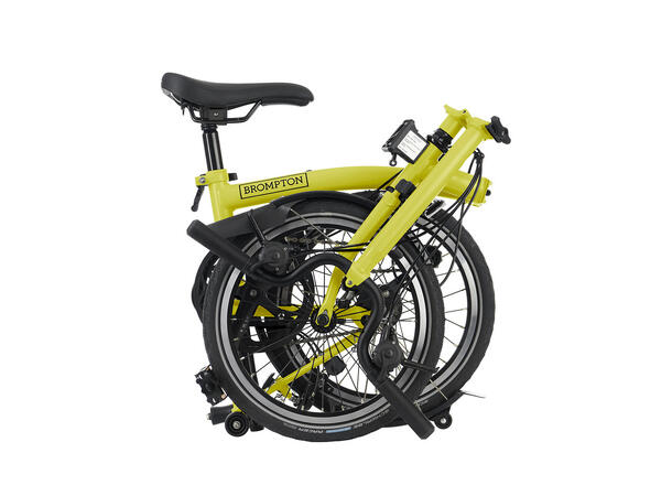 Brompton H2L Sammenleggbar sykkel 2 gir, 11.35kg, Yuzu Lime 