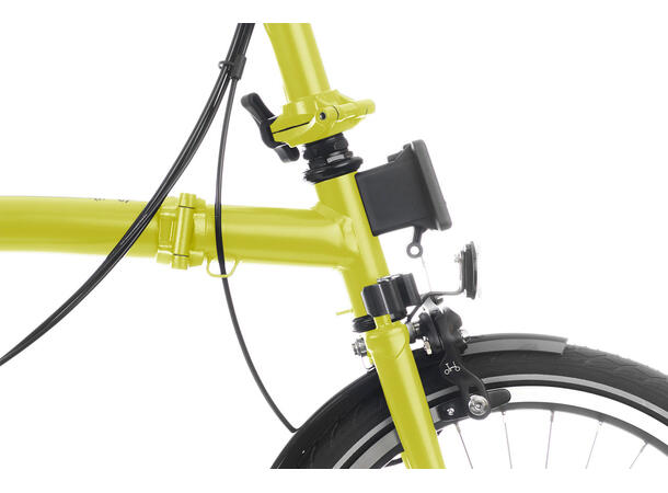 Brompton H2L Sammenleggbar sykkel 2 gir, 11.35kg, Yuzu Lime 