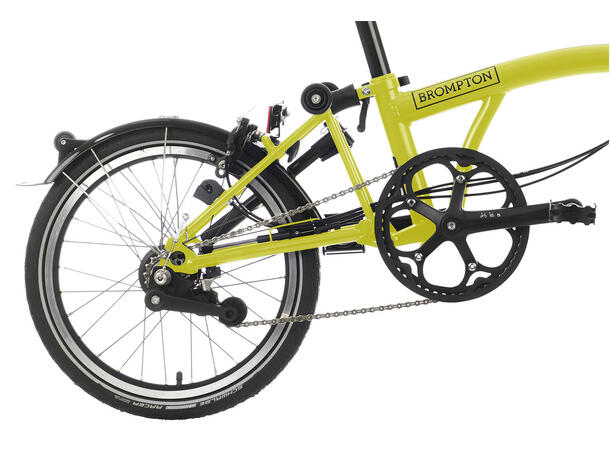 Brompton H2L Sammenleggbar sykkel 2 gir, 11.35kg, Yuzu Lime 