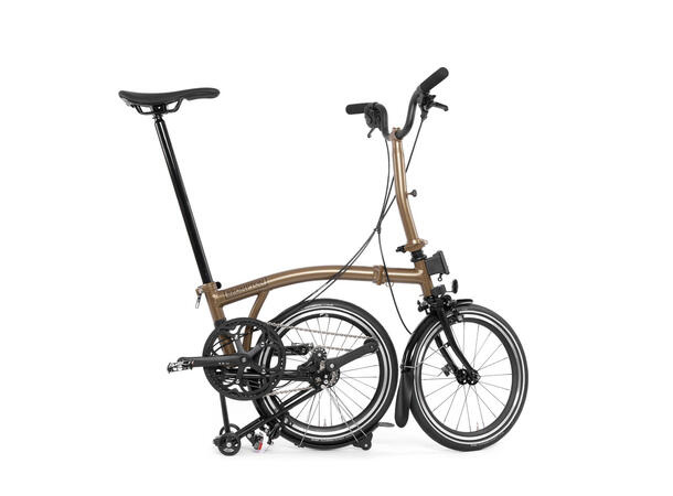 Brompton S12L Sammenleggbar Sykkel 12 gir, 10,5 kg, Titan bakramme/gaffel 