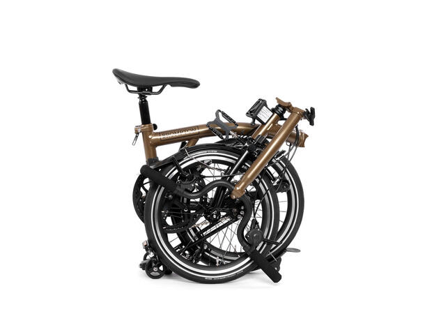 Brompton S12L Sammenleggbar Sykkel 12 gir, 10,5 kg, Titan bakramme/gaffel 