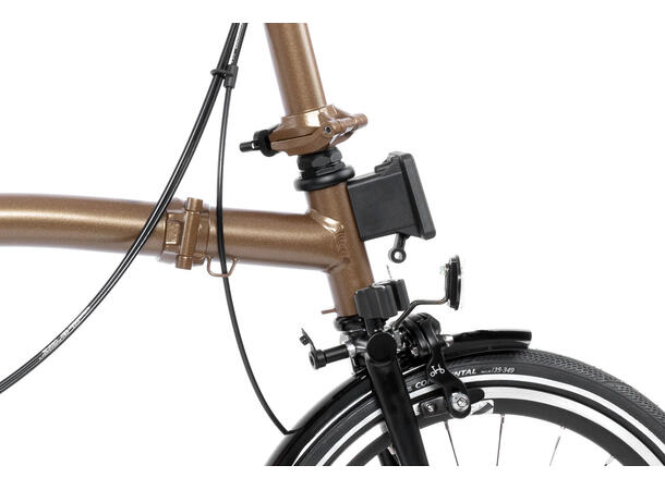 Brompton S12L Sammenleggbar Sykkel 12 gir, 10,5 kg, Titan bakramme/gaffel 