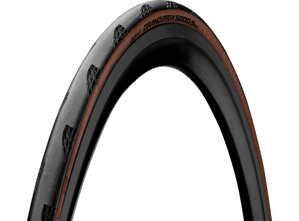 Continental Grand Prix 5000 S TR 700x32, 320g, Tubeless Ready, Sort/Brun 