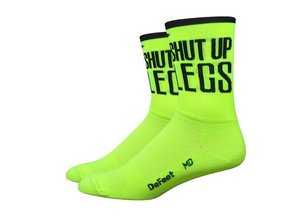 DeFeet Aireator Shut Up Legs Sokker Gul, L 
