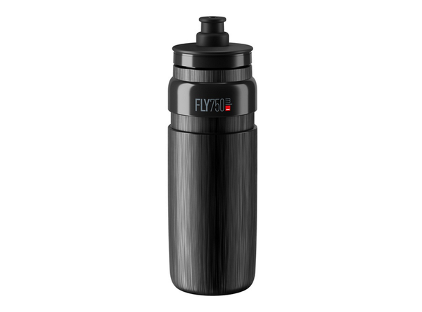 Elite Fly Tex 750ml Sykkelflaske Sort/Grå 