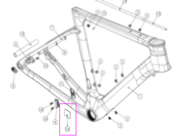 Factor Ostro Gravel Chainstay Rammebeskyttelse 