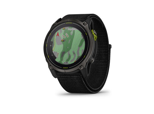 Garmin Enduro 3 Karbongrå DLC-titan, sort UltraFit-nylon 