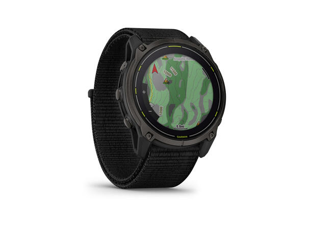 Garmin Enduro 3 Karbongrå DLC-titan, sort UltraFit-nylon