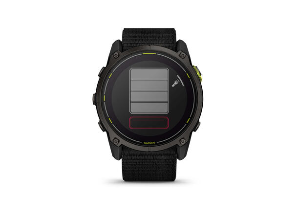 Garmin Enduro 3 Karbongrå DLC-titan, sort UltraFit-nylon 