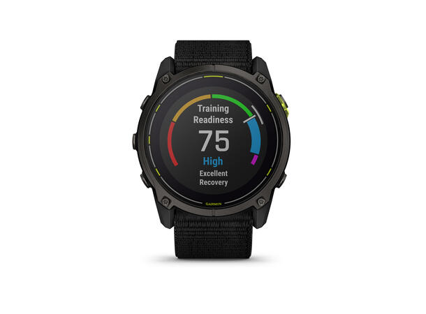 Garmin Enduro 3 Karbongrå DLC-titan, sort UltraFit-nylon 