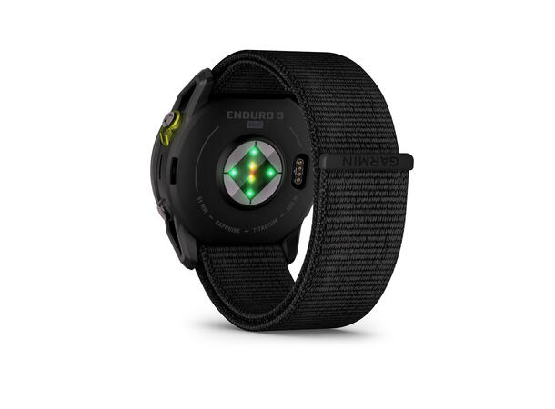 Garmin Enduro 3 Karbongrå DLC-titan, sort UltraFit-nylon 