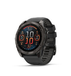 Garmin Fenix 8, 51 mm Sapphire, Karbongrå DLC-Titan