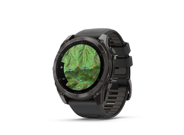 Garmin Fenix 8, 51 mm Sapphire, Karbongrå DLC-Titan 