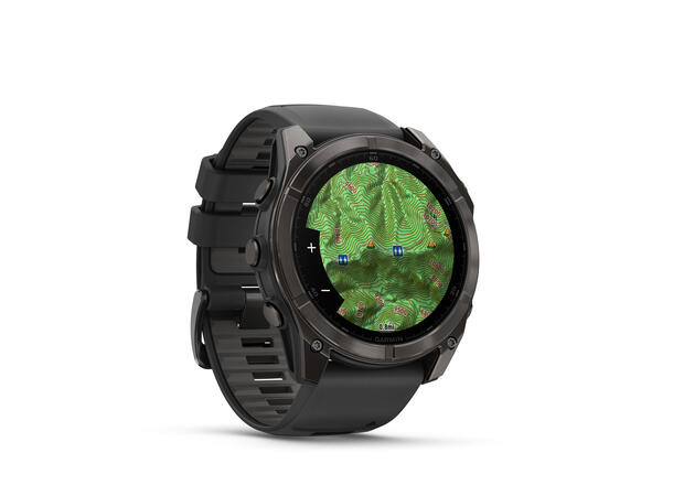 Garmin Fenix 8, 51 mm Sapphire, Karbongrå DLC-Titan 