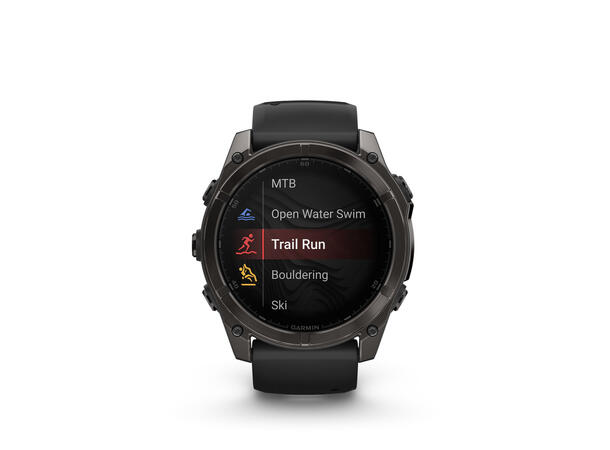 Garmin Fenix 8, 51 mm Sapphire, Karbongrå DLC-Titan 