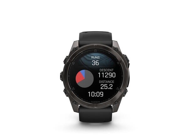 Garmin Fenix 8, 51 mm Sapphire, Karbongrå DLC-Titan 