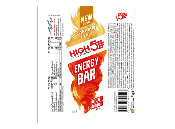 High5 EnergyBar Karamell 55gr, 1 stk 